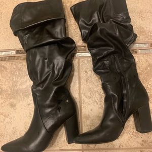 VeraWang black slouch boots